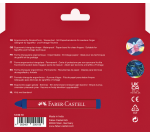 Waskrijt Faber-Castell driehoekig assorti set à 12 stuks