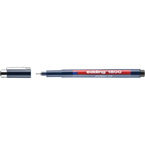 Fineliner edding 1800 0.5mm zwart