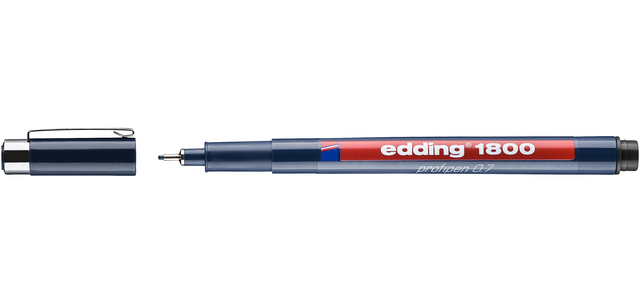 Fineliner edding 1800 0.7mm zwart