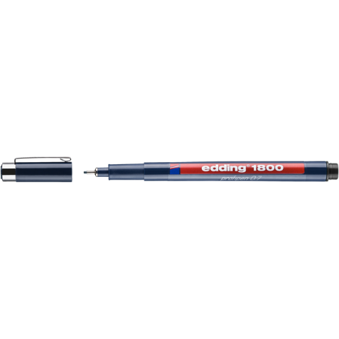 Fineliner edding 1800 0.7mm zwart