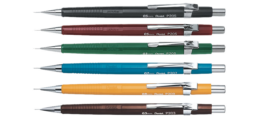 Pentel P203 Mechanical Pencil 2B 0.3mm brown
