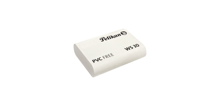 Gomme crayon Pelikan WS30 tendre 37x30x9mm blanc