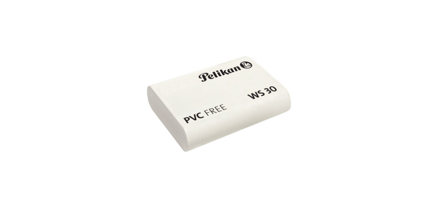 Pelikan Radiergummi WS30 weich 37x30x9mm weiß
