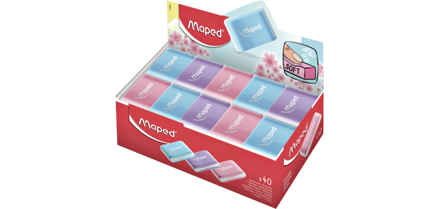 Maped Essentials Soft Pastel Assorted Eraser