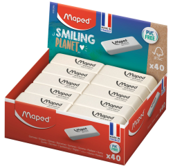 Gomme Maped Dessin Smiling Planet blanc