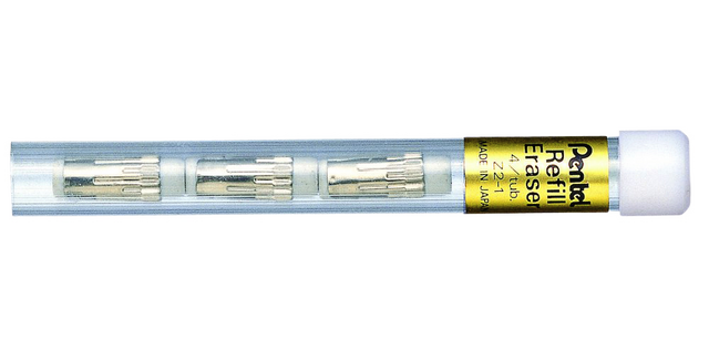 Gomme de réserve Pentel Z2-1 pour portemine étui 4 gommes