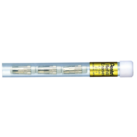 Reservegum Pentel Z2-1 voor vulpotlood koker à 4 stuks