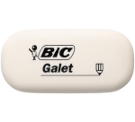 Gomme crayon BIC galet PVC tendre blanc 3 pièces