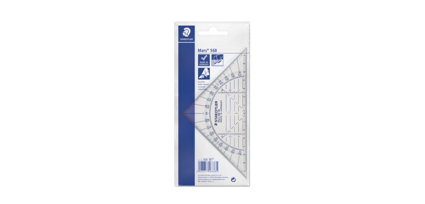 Staedtler Geodreieck 568 160mm Transparent