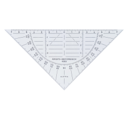 Equerre géométrique Aristo 1550 160mm flexible transparent