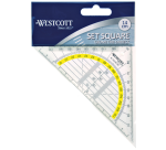 Westcott Geometric Square 14cm Transparent