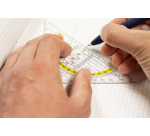 Westcott Geometric Square 14cm Transparent