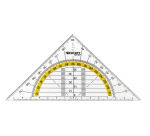 Westcott Geometric Square 14cm Transparent