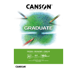 Bloc à dessin Canson Graduate Dessin A4 30 feuilles 160g blanc