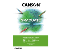 Tekenpapier Canson Graduate Drawing 30vel 160gr A4 helderwit