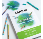 Bloc à dessin Canson Graduate Dessin A4 30 feuilles 160g blanc