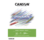 Bloc à dessin Canson Graduate Dessin A3 30 feuilles 160g blanc