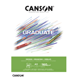 Tekenblok Canson Graduate Dessin A3 160gr 30vel