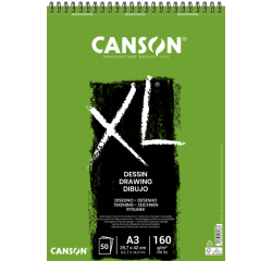Bloc à dessin Canson XL Dessin A3 50 feuilles 160g blanc