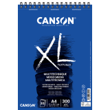 Mixed mediapapier Canson XL Textured Mixed Media 30vel 300gr A4 wit
