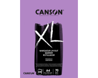 Bloc à dessin Canson XL Marker A4 70g 100 feuilles ultra blanc