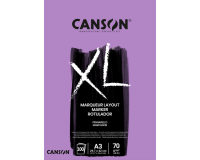 Markerpapier Canson XL Marker 100vel 70gr A3 extra wit