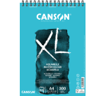 Bloc aquarelle Canson XL A4 30 feuilles 300g spirale blanc