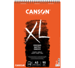 Schetspapier Canson XL Sketch 120vel 90gr A3 ivoorwit