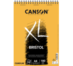 Bloc à dessin Canson XL Bristol A4 50 feuilles 180g A4 ultra blanc