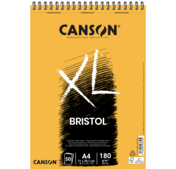 En_bloc dibujo canson xl bristol din a4 extraliso encolado 21x29,7 cm 50 hojas 180 gr