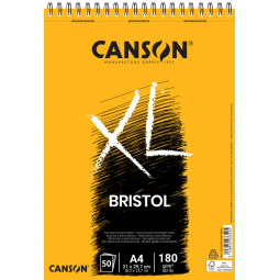 De_bloc dibujo canson xl bristol din a4 extraliso encolado 21x29,7 cm 50 hojas 180 gr