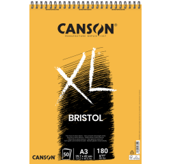 De_bloc dibujo canson xl bristol din a3 extraliso encolado 29,7x42 cm 50 hojas 180 gr