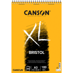 Bloc à dessin Canson XL Bristol A3 50 feuilles 180g