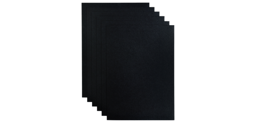 Papier copieur Papicolor A4 200g noir corbeau 6 feuilles