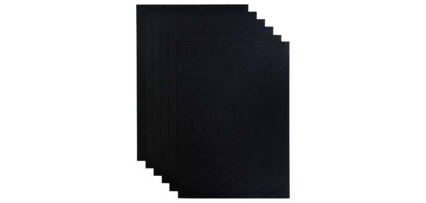 Papier copieur Papicolor A4 200g noir corbeau 6 feuilles