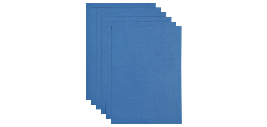 Papier copieur Papicolor A4 200g bleu roi 6 feuilles