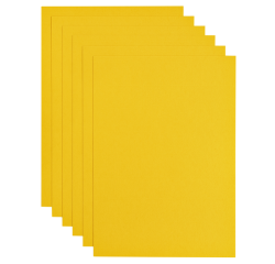 Papier copieur Papicolor A4 200g jaune bouton d'or 6 feuilles