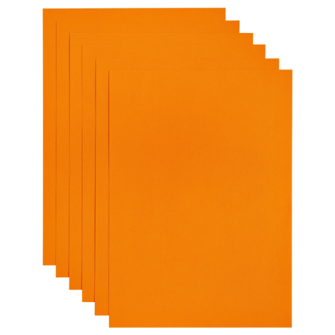 Kopieerpapier Papicolor A4 200gr 6 vel oranje