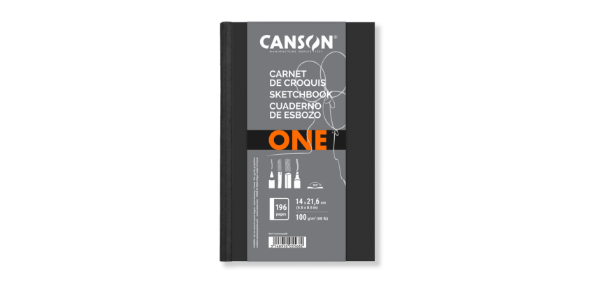 Canson Art Book One Sketchbook Hardcover 140x216mm 98 White Sheets 100g