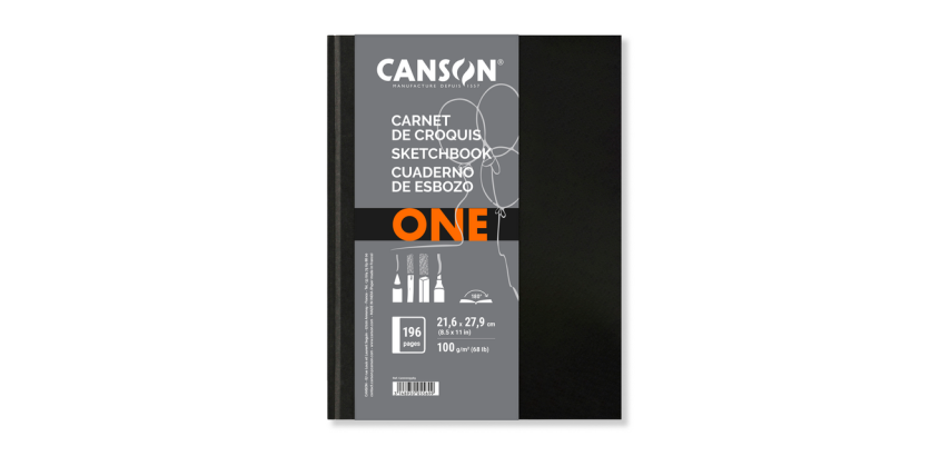 Canson Art Book One Sketchbook Hardcover 216x279mm 100 white sheets 100g