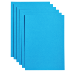 Papier copieur Papicolor A4 200g bleu ciel 6 feuilles