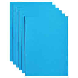 Papier copieur Papicolor A4 200g bleu ciel 6 feuilles