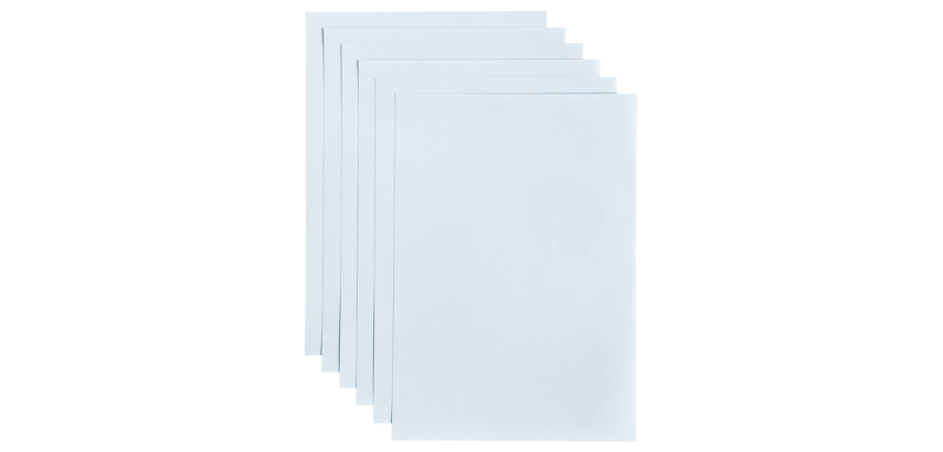 Papier copieur Papicolor A4 200g bleu bébé 6 feuilles