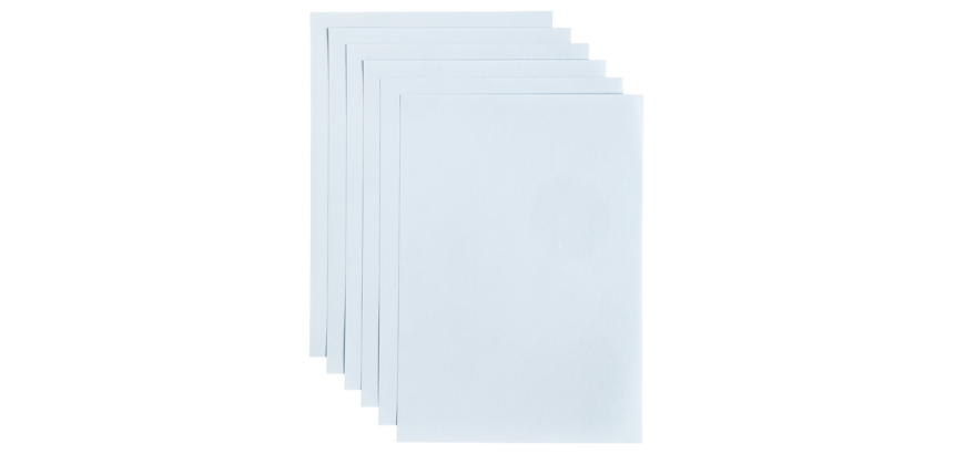 Papier copieur Papicolor A4 200g bleu bébé 6 feuilles