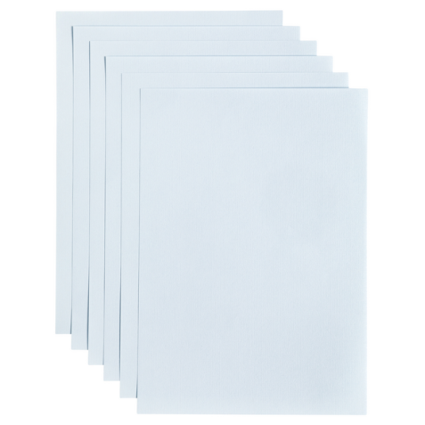 Kopieerpapier Papicolor A4 200gr 6 vel babyblauw