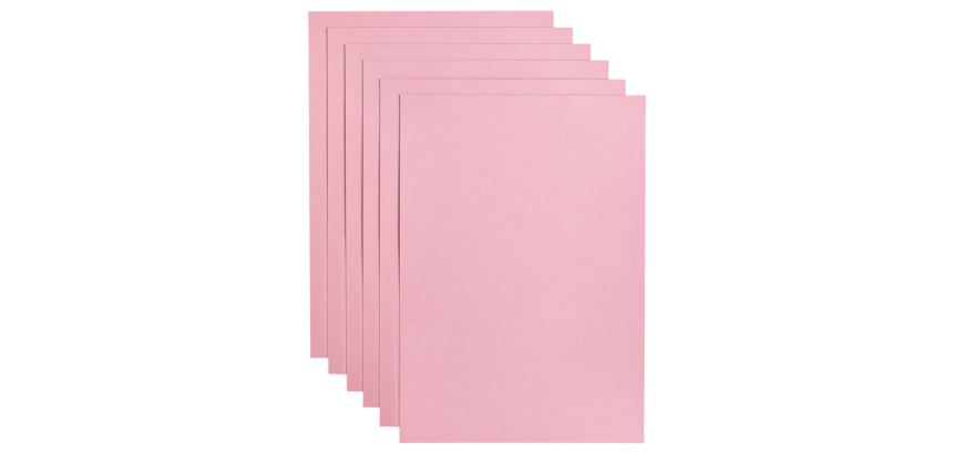 Papier copieur Papicolor A4 100g rose bébé 12 feuilles