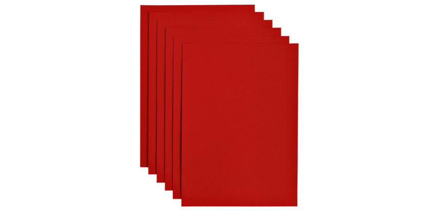 Papicolor Copier Paper A4 200g Red 6 Sheets