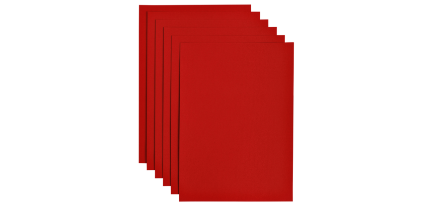 Kopieerpapier Papicolor A4 100gr 12 vel rood