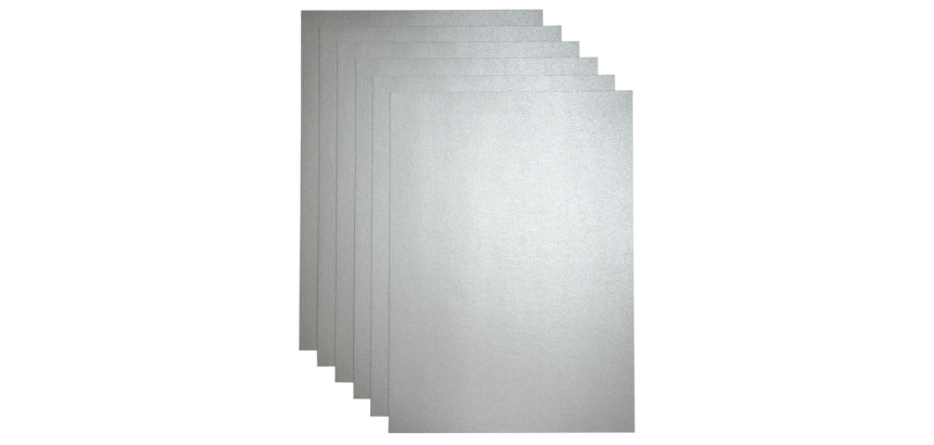Kopieerpapier Papicolor A4 300gr 3 vel metallic zilver
