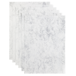 Kopieerpapier Papicolor A4 200gr 6 vel marble grijs